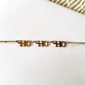 1980s Avon golden HO HO HO ankle bracelet with original box